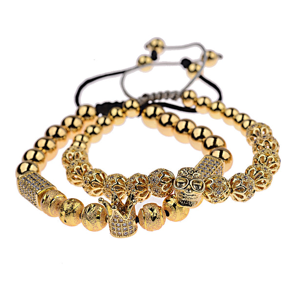 GOLD CROWN COMBO BRACELET - Acutus