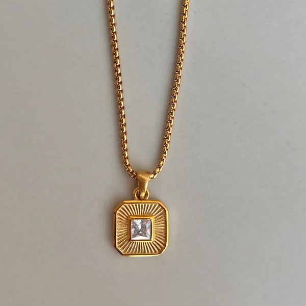 Square pendant Halskette - Acutus