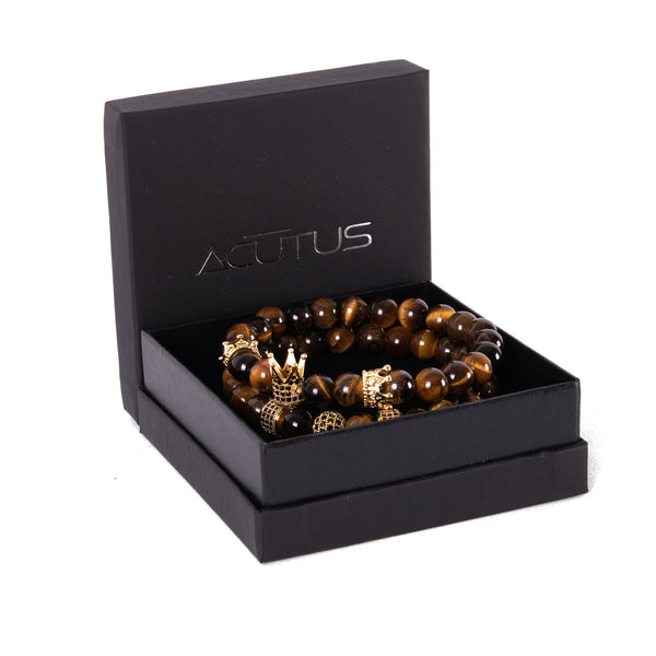 CROWN STONE BRACELET BROWN - Acutus
